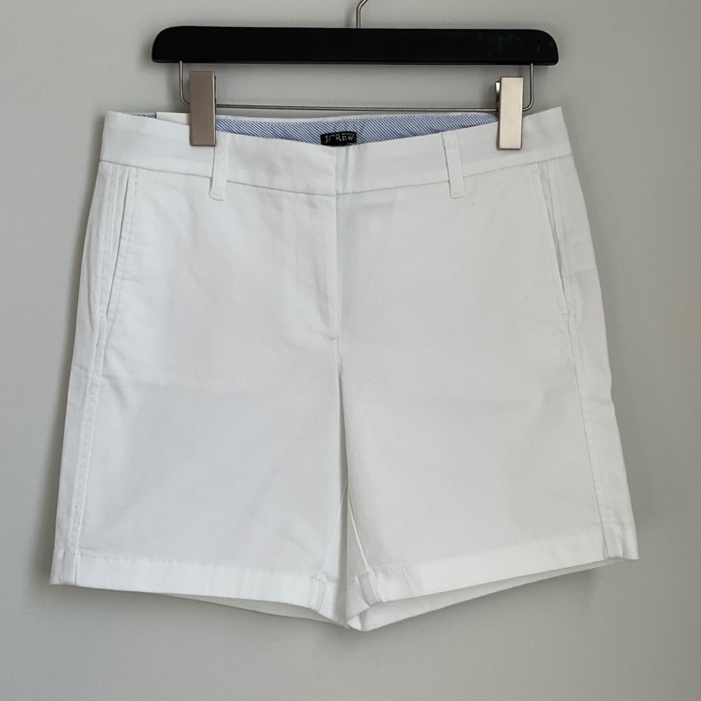 J Crew White Stretch Chino Short Size Various - Picture 3 of 6
